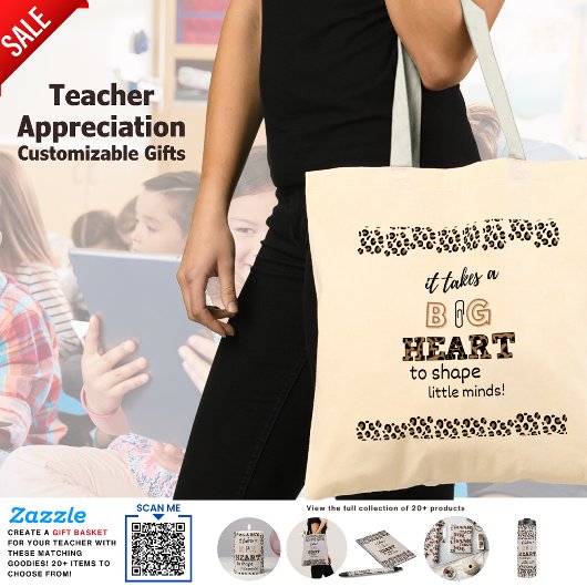 Dank u Beste Leraar Aangepaste Citaten Leopard Pri Tote Bag