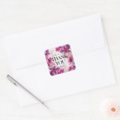 Dank u Betovering: Waterverf Vierkante Sticker (Envelop)