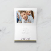 DANK U BEVAT de moderne goudnaamkalligrafie van mi Bedankkaart (Binnen)