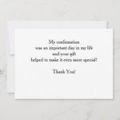 Dank u, Bevestiging Persoonlijk, Cust Bedankkaart (Achterkant)