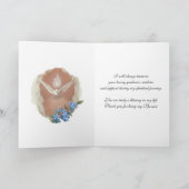 Dank u bevestigingspatroon Heilige Geest Bedankkaart (Binnen)