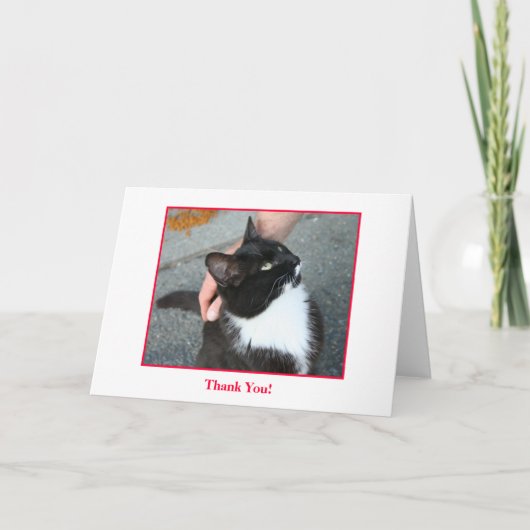 Dank u binnen kaarden, spatie bedankkaart (Voorkant)