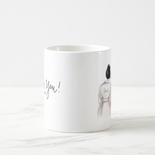 Dank u Black Bun Bride Black Bob Matron Koffiemok (Center)