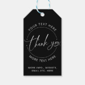 Dank u Black Creëer Uw eigen kleine bedrijf Cadeaulabel (Voorkant)