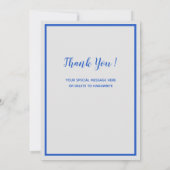 Dank u Black Lab Schattigee Puppy Labrador Dog Bedankkaart (Achterkant)