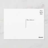  dank u Black White Heart Wedding Briefkaart (Achterkant)