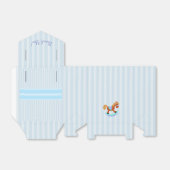 Dank u Blauw Baby shower Snoep Favor Box Bedankdoosjes (Uitgevouwen)