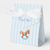 Dank u Blauw Baby shower Snoep Favor Box Bedankdoosjes (Voorkant Zijde)
