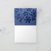 dank u blauw elegant nota of wenskaart bedankkaart (Binnen)