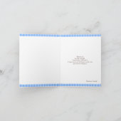 Dank u Blauwe/Bruine Kaart (Binnen)