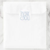 Dank u Blauwe Sticker (Tas)