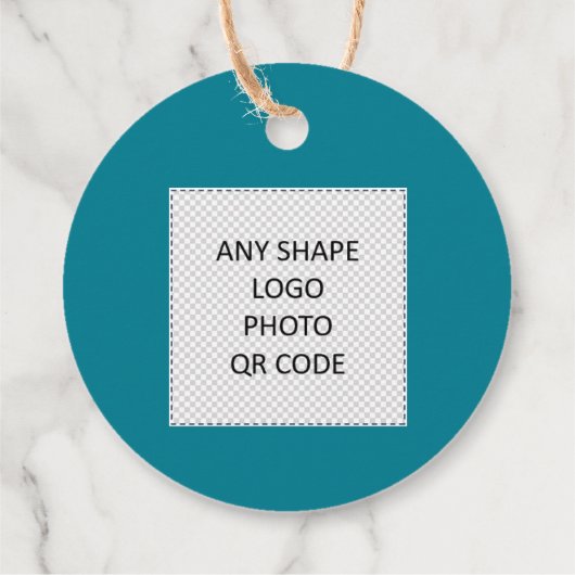 Dank u Blauwgroen Waardering Professioneel Bedankjes Labels (Achterkant)