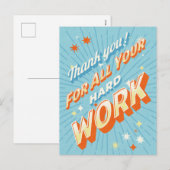 Dank U blij administratieve professionals Feestdagenkaart (Voorkant / Achterkant)