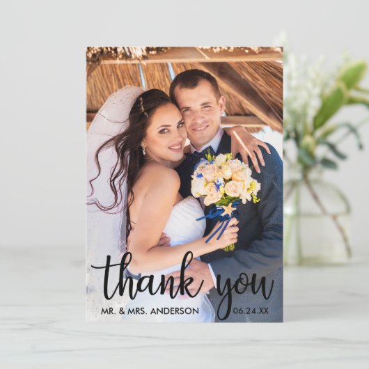 Dank u Blink van de Foto Moderne Kaart van het Man (Staand voorkant)