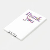 *~* Dank u bloemendankbaarheid Manifestatie AP85 Post-it® Notes (Schuin)