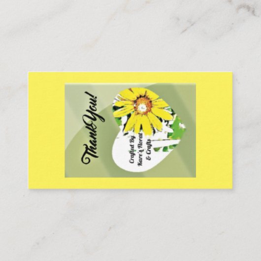 DANK U - BLOEMIST KAART (Achterkant)