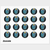 Dank u Blue Rustieke grillige Mason Jar stickers (Vel)