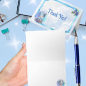 Dank u Blueberry Gnome Baby shower Bedankkaart