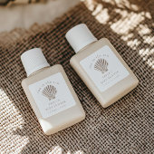 Dank u Boho Beach Shell Baby shower Vierkante Sticker