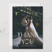 Dank u Boho bruiloft verticale foto Bedankkaart (Voorkant)