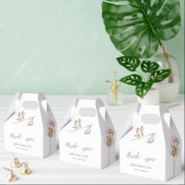 Dank u Boho Genderneutraal Baby shower Bedankdoosjes