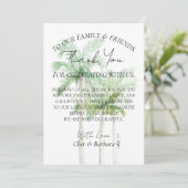 Dank u Bord Kaart (Staand voorkant)