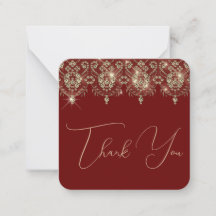 Dank u bordeaux rood gouden kant elegante glinster