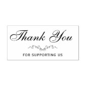 Dank u Botanische krans bedrijf Rubberstempel (Afrduk)