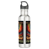 Dank u brandweerlieden waterfles  (Achterkant)