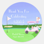 Dank u Bridal Golf Vrijgezellenfeest Brunch Ronde Sticker (Voorkant)
