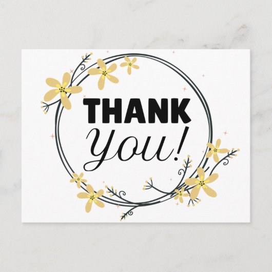 dank u Briefkaart (Voorkant)