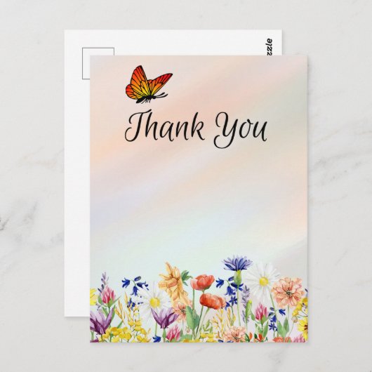 DANK U BRIEFKAART (Voorkant / Achterkant)