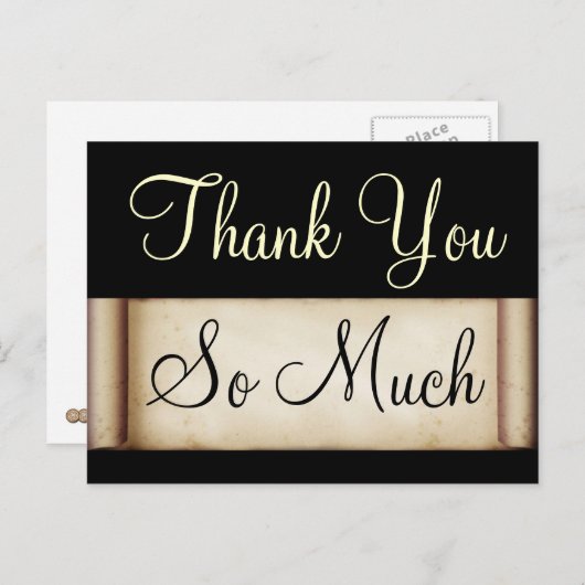 Dank u Briefkaart (Voorkant / Achterkant)