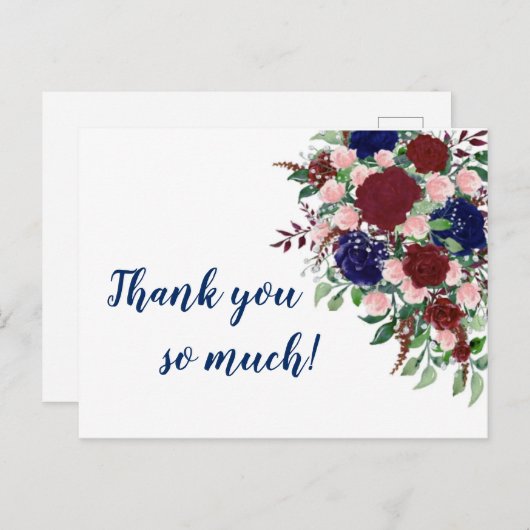 Dank u Briefkaart (Voorkant / Achterkant)