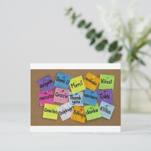 dank u briefkaart (Staand voorkant)