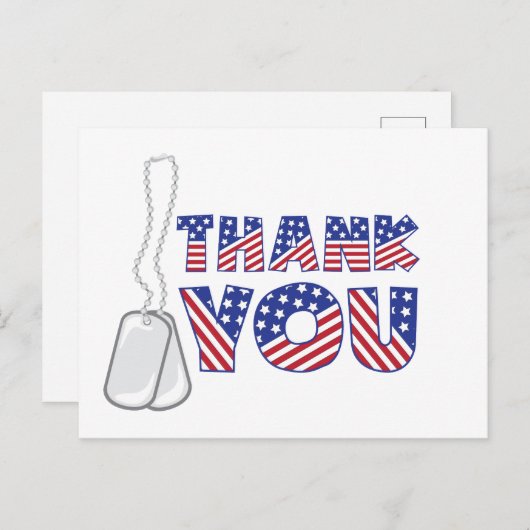 Dank U Briefkaart (Voorkant / Achterkant)