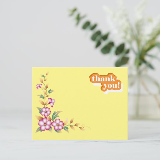 dank u , briefkaart (Staand voorkant)