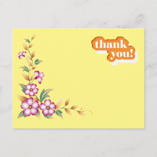 dank u , briefkaart (Voorkant)