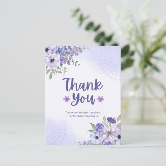 Dank u briefkaart (Staand voorkant)