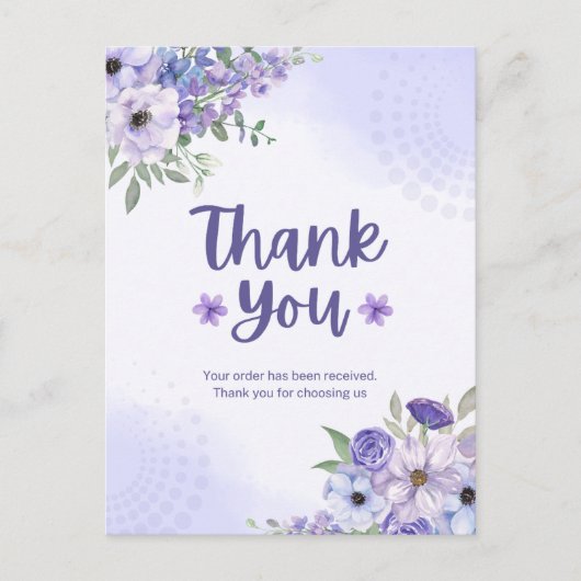 Dank u briefkaart (Voorkant)