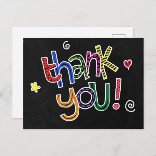 Dank u Briefkaart (Voorkant / Achterkant)