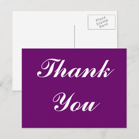 Dank u Briefkaart (Voorkant / Achterkant)