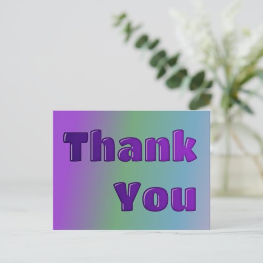 Dank u briefkaart (Staand voorkant)