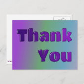 Dank u briefkaart (Voorkant / Achterkant)