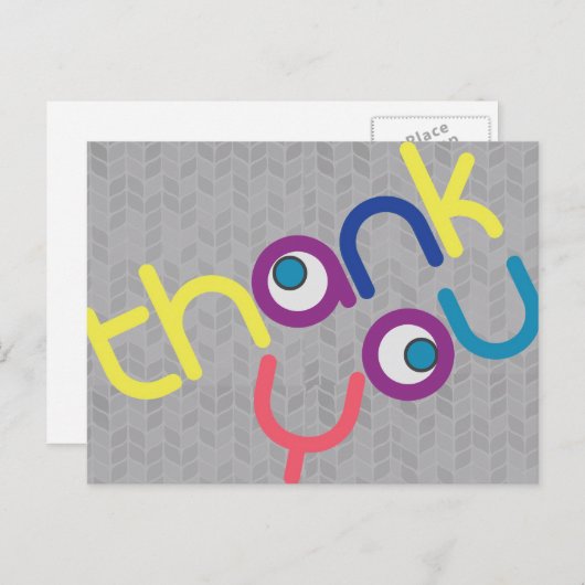 Dank u briefkaart (Voorkant / Achterkant)