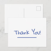 Dank u briefkaart (Voorkant / Achterkant)