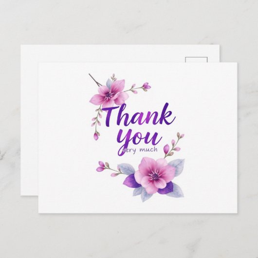 dank u briefkaart (Voorkant / Achterkant)