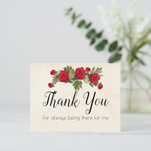 Dank u briefkaart (Staand voorkant)