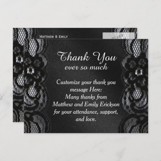 Dank u Briefkaart (Voorkant / Achterkant)