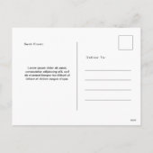 Dank u Briefkaart afgeronde waterverf stijl (Achterkant)